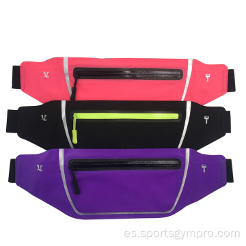 Bolsa de cintura deportiva con bolsillo de keypocket y auriculares